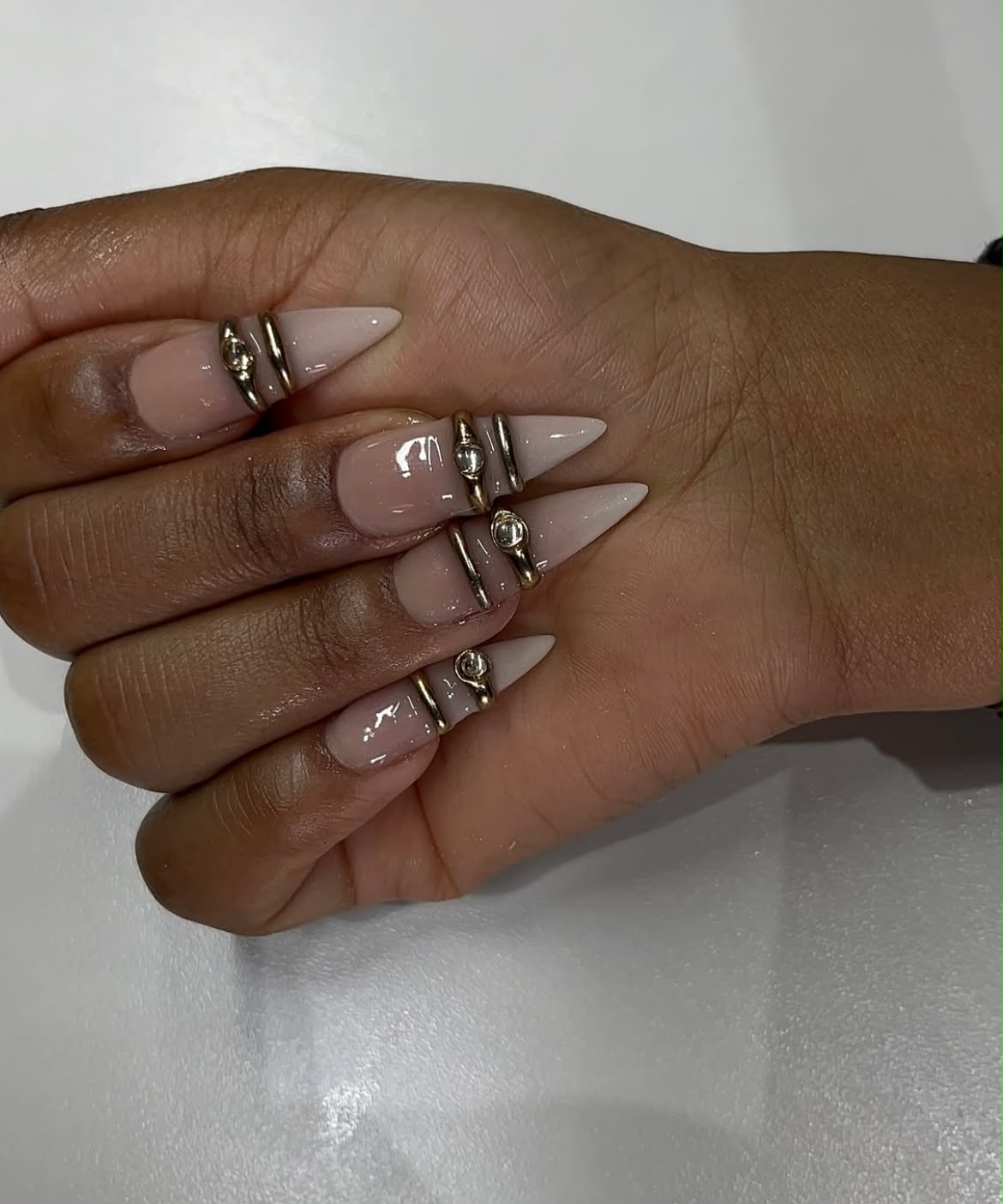 French Tips nail design by The Nail Technique