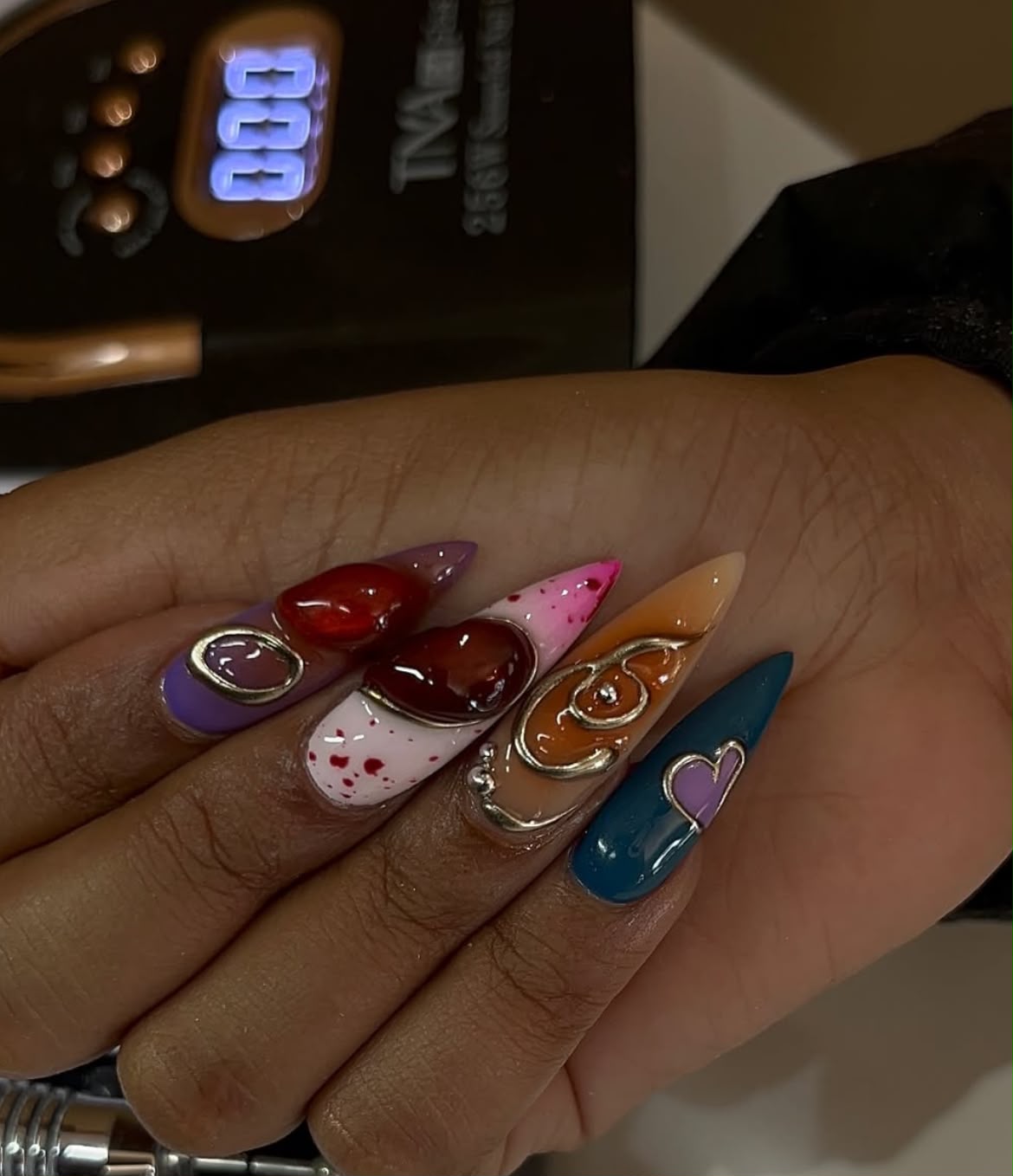 Custom Designs nail design by The Nail Technique